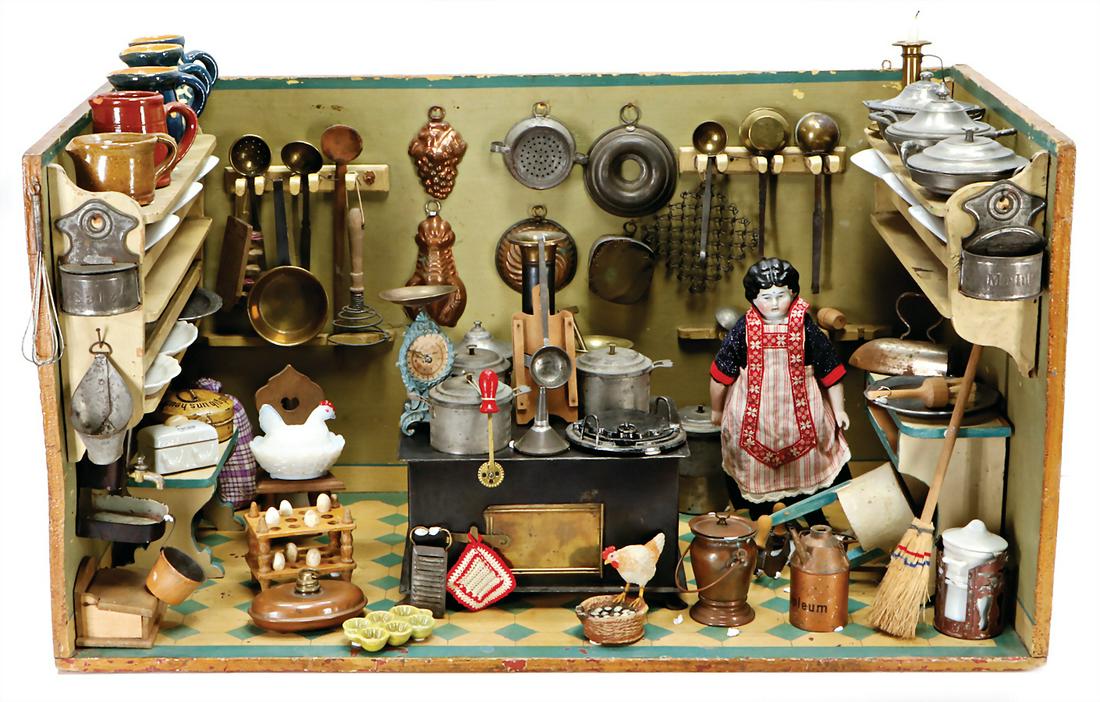 early, small doll kitchen, width: 57.5 cm, height: 31.5 (1 of 1)