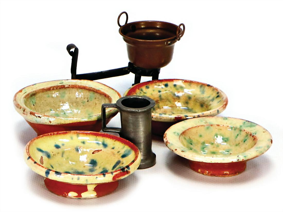 andiron with copper kettle, boiler not tin-plated, and (1 of 1)