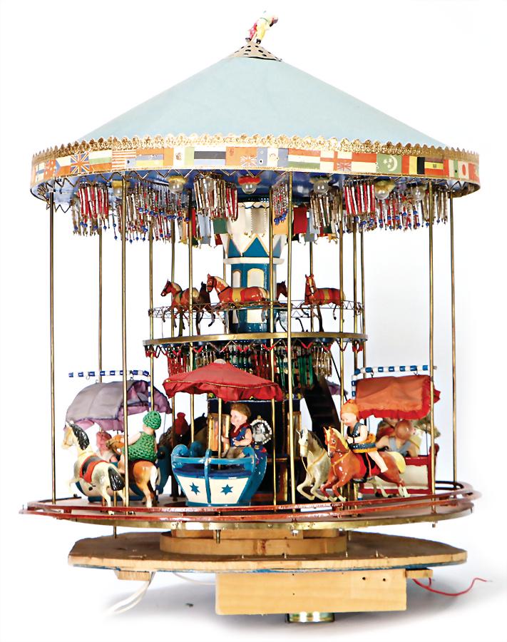 roundabout, homemade, height: 60 cm 2-storey, (1 of 1)