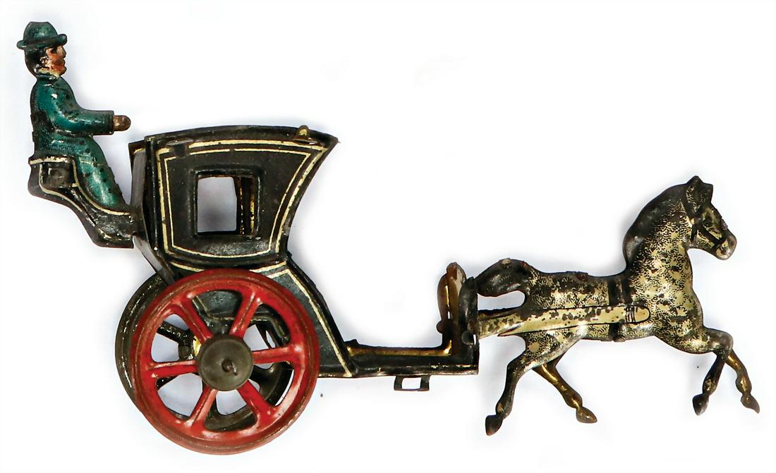 coach, sheet metal, lithographed, height: 6.5 cm, c. (1 of 1)