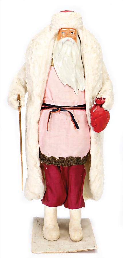 Christmas tree decoration, cotton wool, Santa Claus (1 of 1)