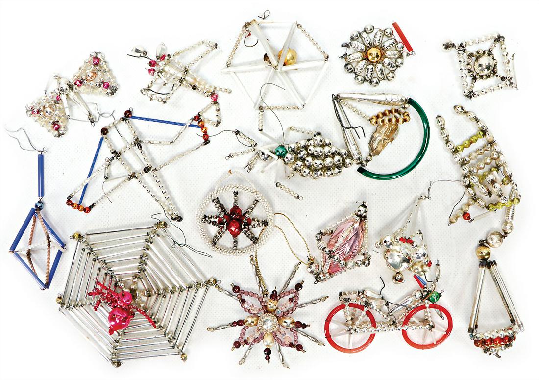 Christmas tree decoration, Gablonz, 15 pieces, big (1 of 1)