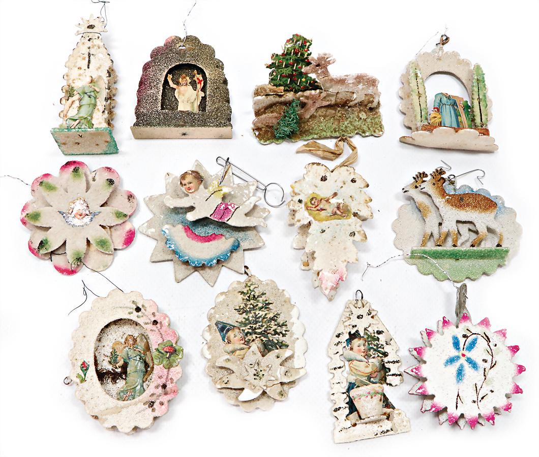 mixed lot with 12 pieces, Christmas tree decoration, (1 of 1)