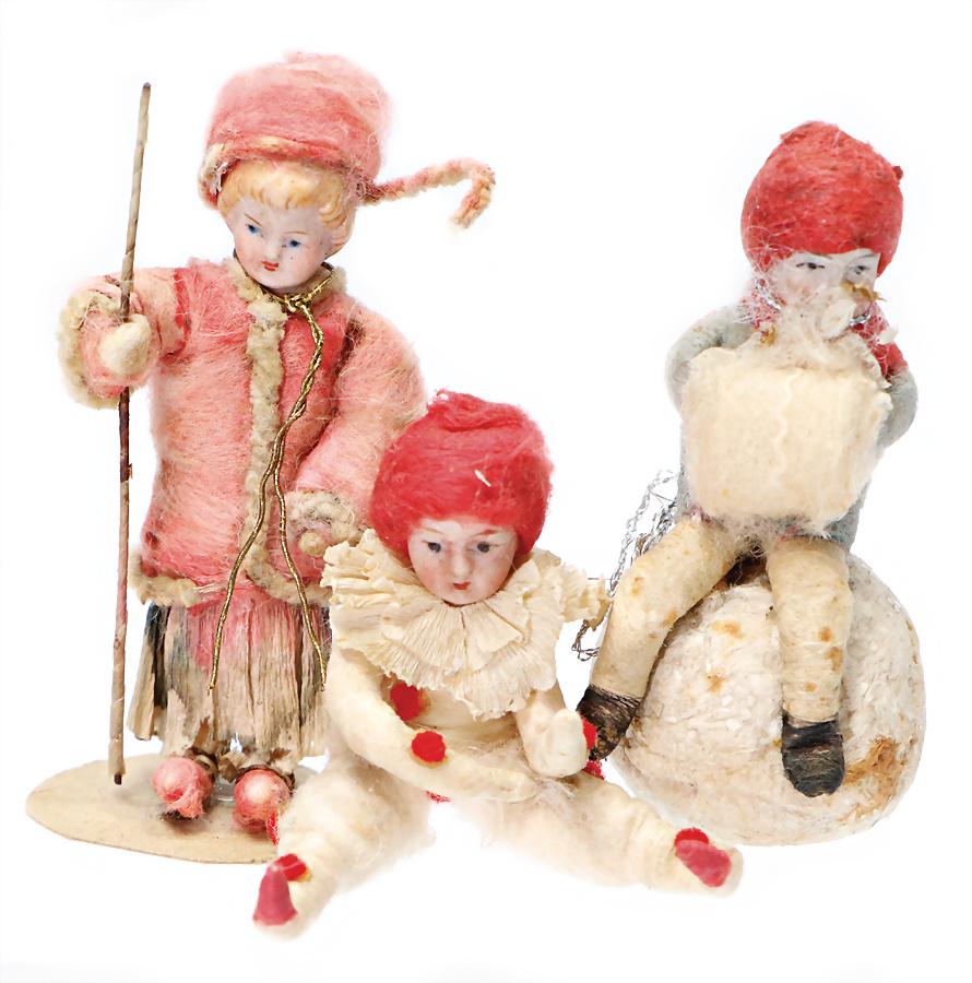 Christmas tree decoration, cotton wool, 3 pieces, (1 of 1)