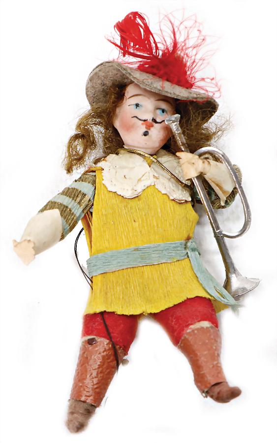 Christmas tree decoration, cotton wool, musketeer with (1 of 1)