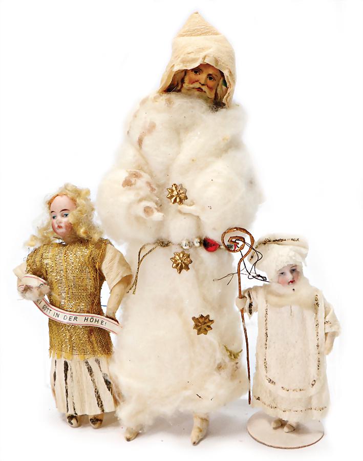 3 pieces, Christmas tree decoration, Santa Claus, (1 of 1)