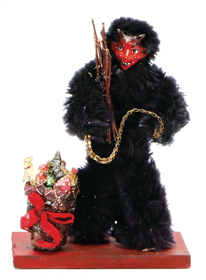 Krampus with mass face, 17 cm German Description: Krampus with mass face, 17 cm German Description Krampus mit Masse-Gesicht, 17 cm