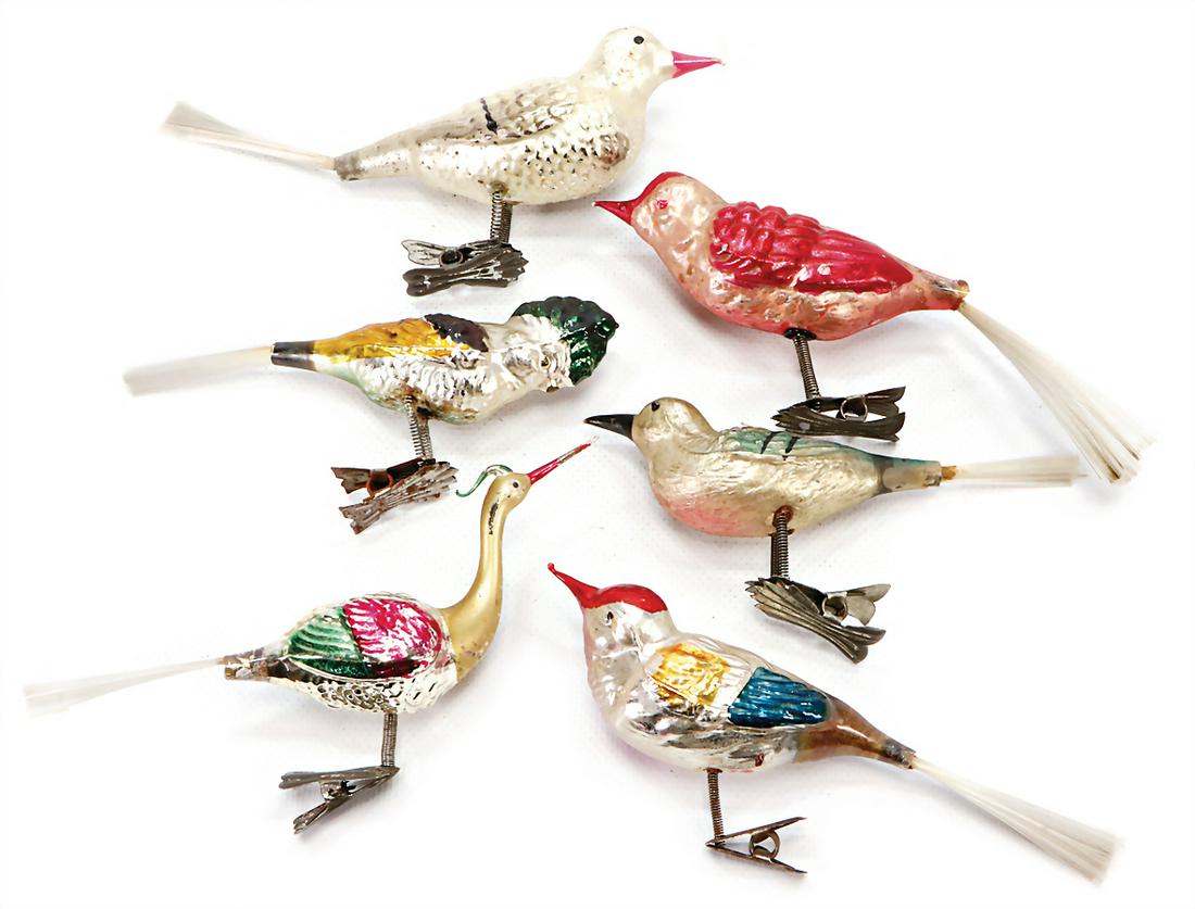 mixed lot of  Christmas tree decoration, mirror glass, (1 of 1)