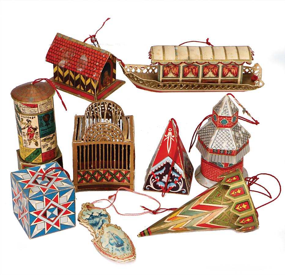 mixed lot of  Christmas tree decoration, 9 pieces, (1 of 1)