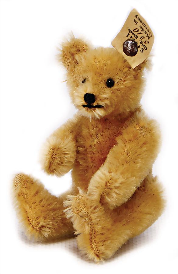 STEIFF bear,1910-1915, 10 cm, with button, cloth tag (1 of 2)