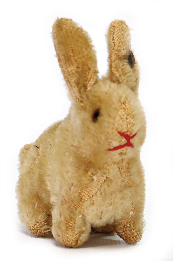 STEIFF hare, pre-war era, 8 cm, with button, long (1 of 1)