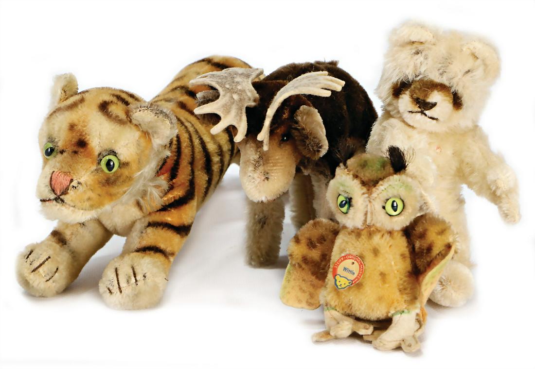 STEIFF mixed lot, postwar era, tiger, without button (1 of 1)