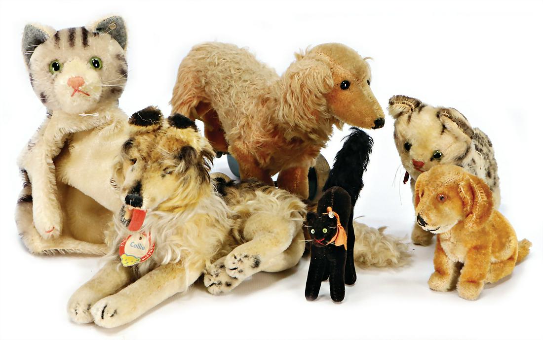STEIFF dogs and  cats, dachshund on excenter wheels, 16 (1 of 1)