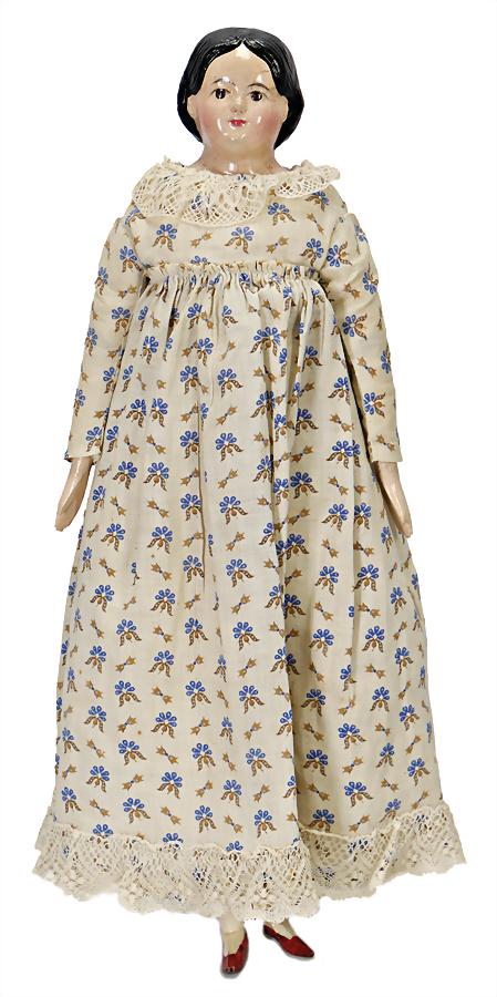 papier-mâché doll, so-called Milliner?s model, c. 1835 (1 of 3)