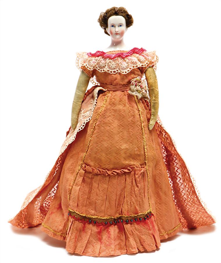 China-Head doll a so-called "Bald Head" with original (1 of 3)