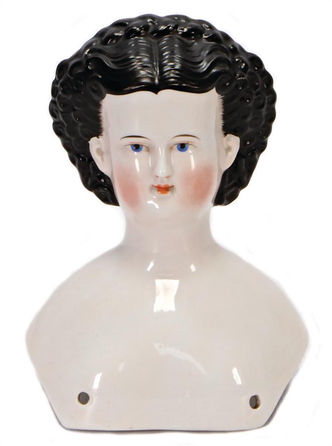 enameled porcelain head, deep, raised breast plate with (1 of 1)