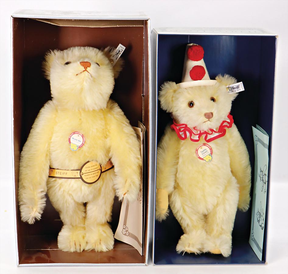 STEIFF 2 Bären, Replica, 1x Teddy-Clown, 32 cm, Replica (1 of 1)
