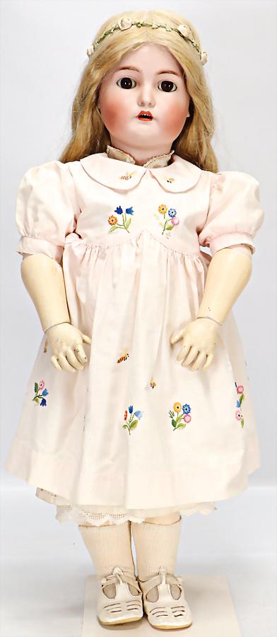 K&R SIMON & HALBIG Biskuit-Porzellankopf-Puppe, 80 cm, (1 of 1)