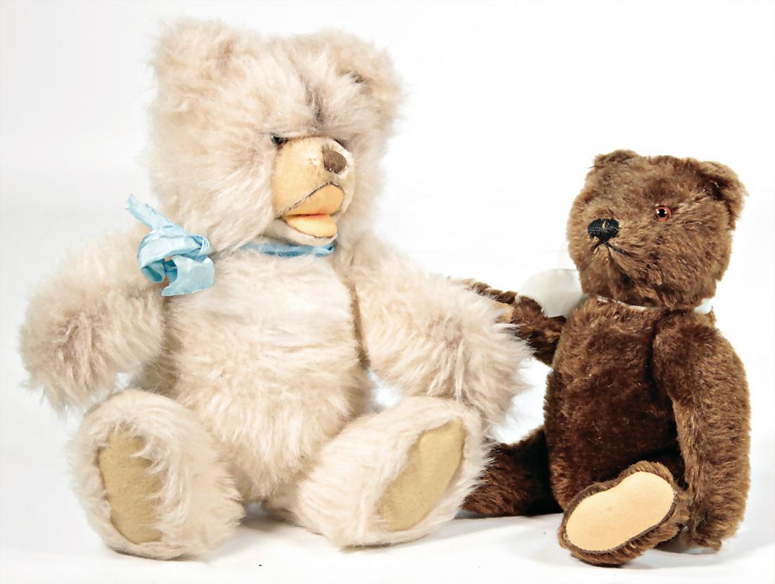STEIFF 2 Teile, Orig.-Teddy, dunkelbraun, mit Knopf, 22 (1 of 1)