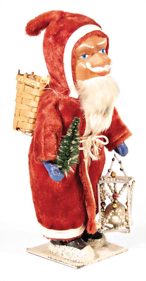 Weihnachtsmann, Papiermaché mit Kiepe, 26 cm German: Weihnachtsmann, Papiermaché mit Kiepe, 26 cm German Description Weihnachtsmann, Papiermaché mit Kiepe, 26 cm