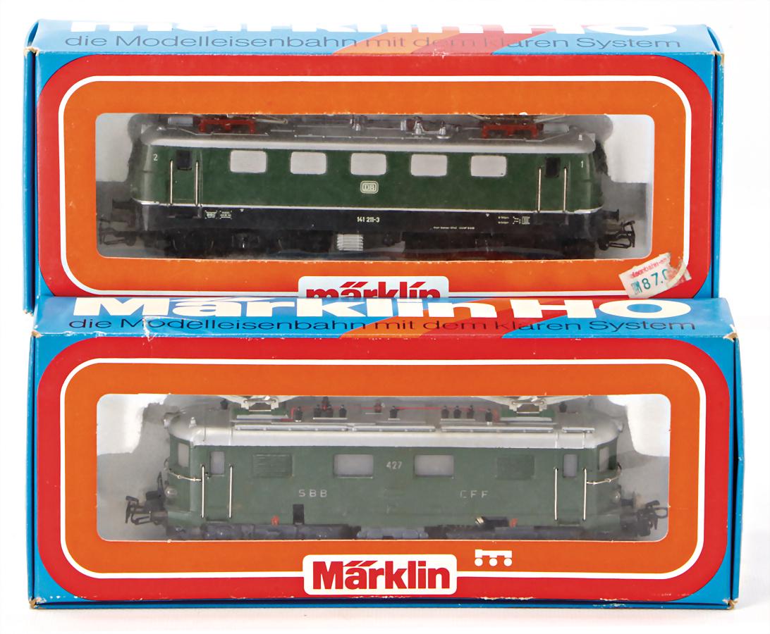 MÄRKLIN H0, 2 E-Lokomotiven, im Orig.-Kart., neuw. (1 of 1)