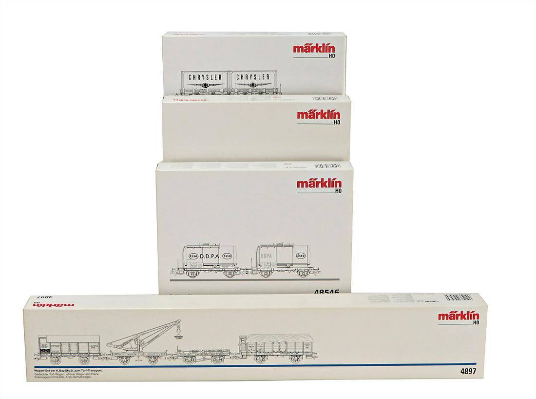 MÄRKLIN Konv. H0, 4 Artikel, 1 Wagenset, der K.B.STS.B. (1 of 1)