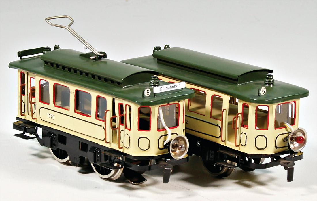 MÄRKLIN track 0, tram with trailer, technical altered (1 of 1)