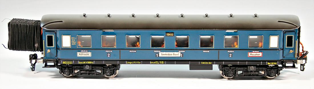 HEHR track 0, 4-axled passenger coach, blue, 1st and (1 of 1)