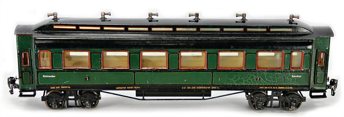 MäRKLIN track 1, passenger coach, 1945, 53 cm, with 6 (1 of 1)