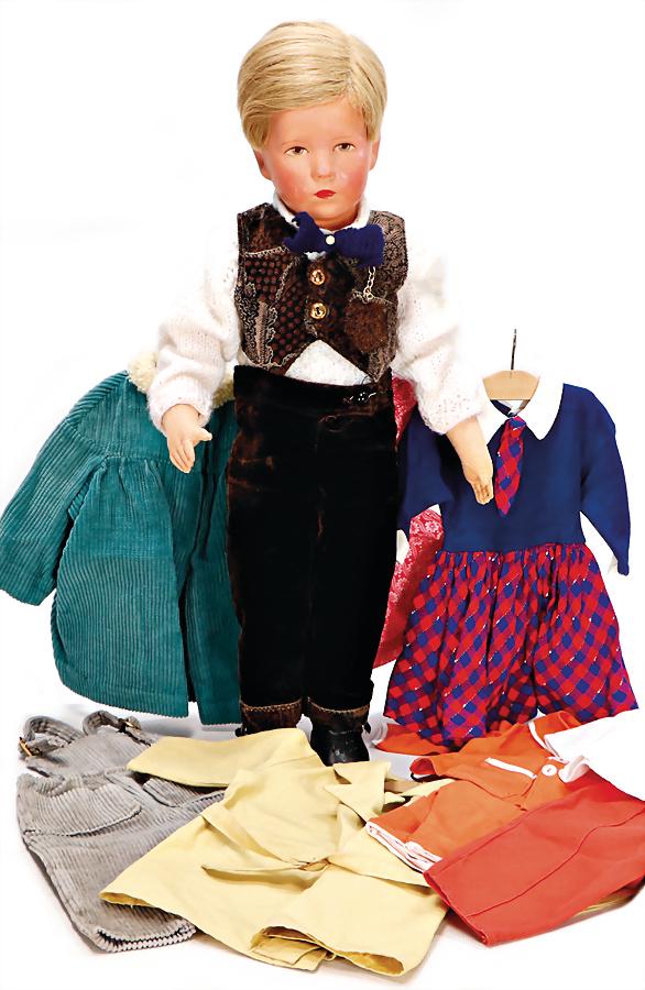 KÄTHE KRUSE boy, 52 cm, fabric head, clearly visible (1 of 1)