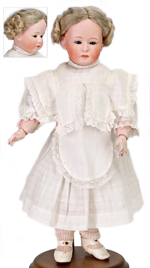 HEUBACH KÖPPELSDORF bisque porcelain socket head, (1 of 1)