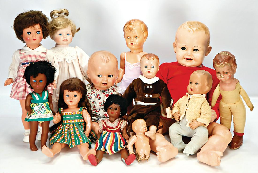 Konv. Puppen, versch. Materialien, darunter (1 of 1)