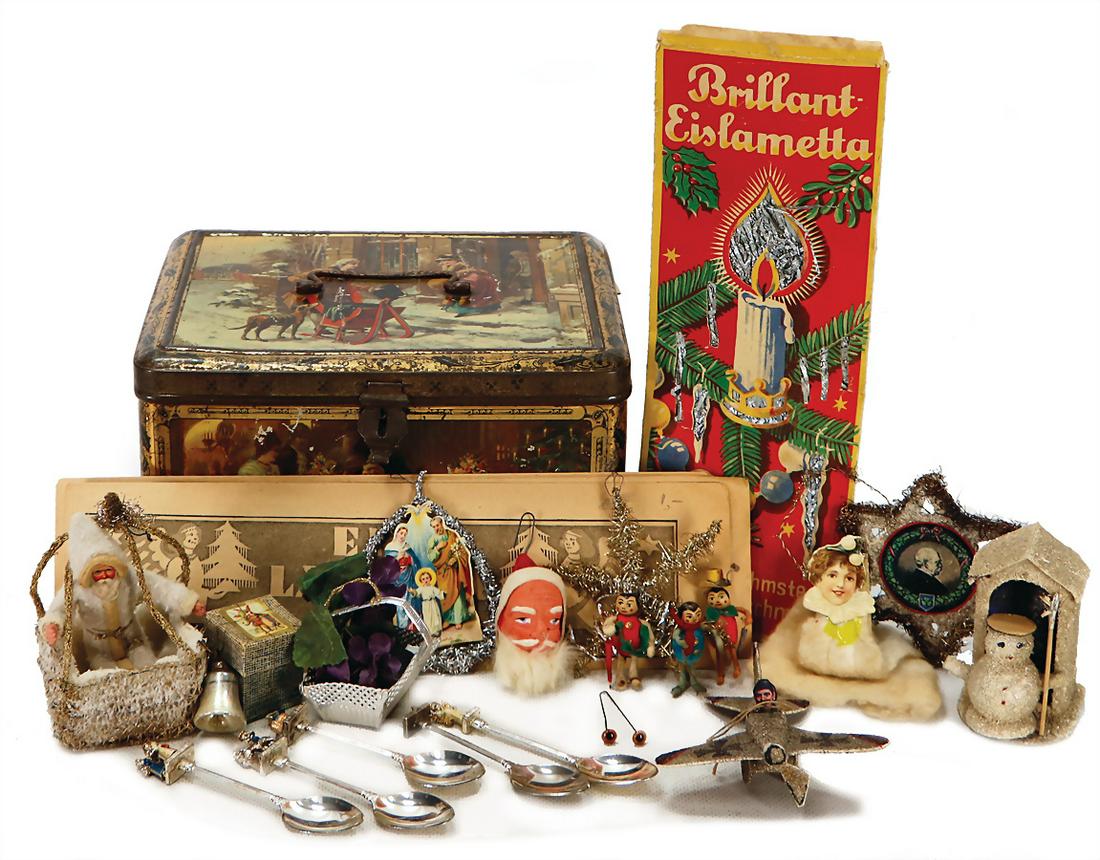 Schönes Konv. alter Weihnachtsschmuck u. Dekoartikel, (1 of 1)