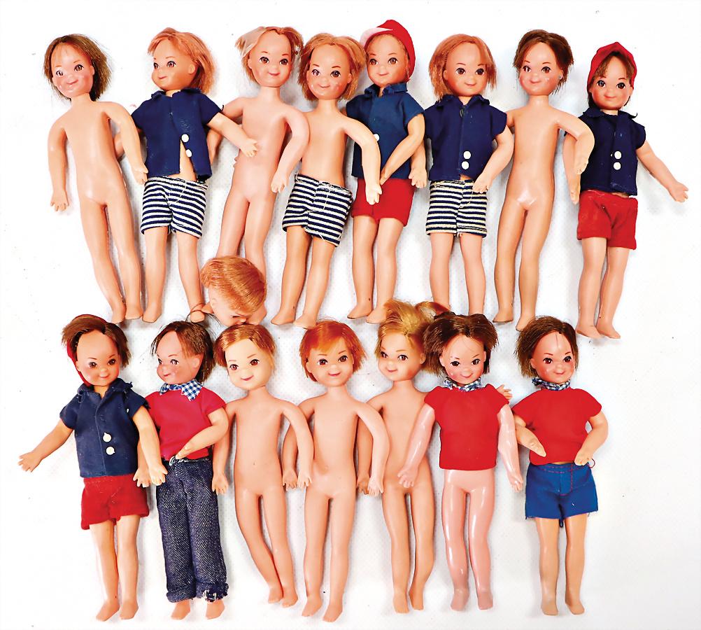 MATTEL Konv. Barbie, Tutti u. Todd, 15 Teile, bespielt: MATTEL Konv. Barbie, Tutti u. Todd, 15 Teile, bespielt - Zust. 1
