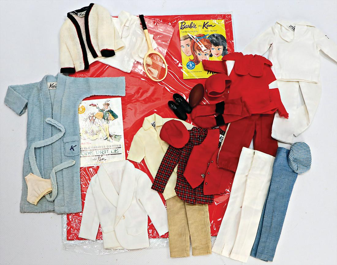 MATTEL Konv. Ken Outfits, Jacken, Hosen, Hüte, (1 of 1)