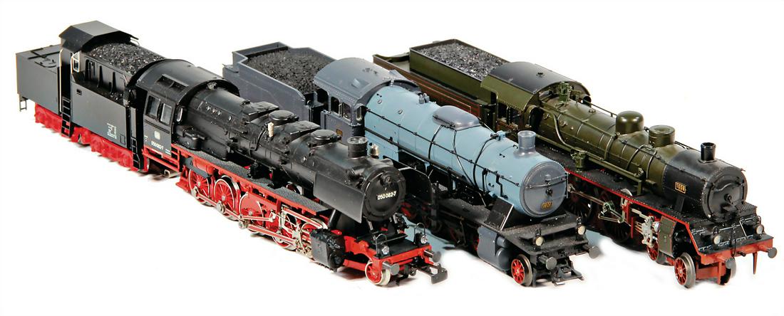 MÄRKLIN H0, Schlepptender-Lokomotiven, Baureihe 050,: MÄRKLIN H0, Schlepptender-Lokomotiven, Baureihe 050, K1801, Schlepptender-Lok grün, guter Zust., ohne Kart.