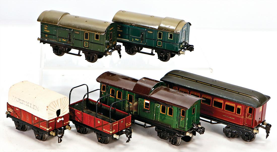 MÄRKLIN Spur 0, Güter- u. Personenwagen, 1889, (1 of 1)