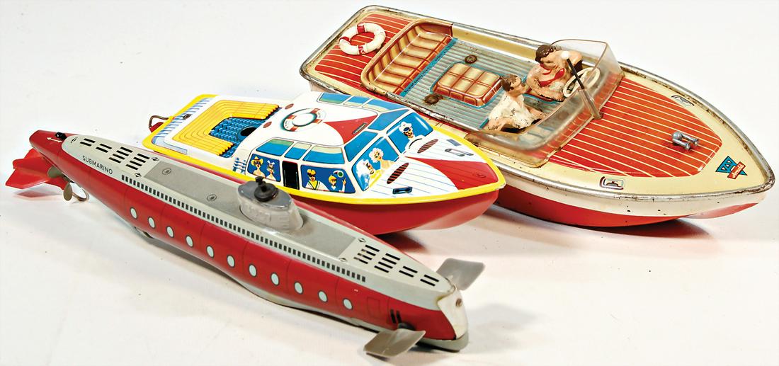 Konv. Blechspielzeug, ARNOLD, Boot, Blech lithogr., (1 of 1)