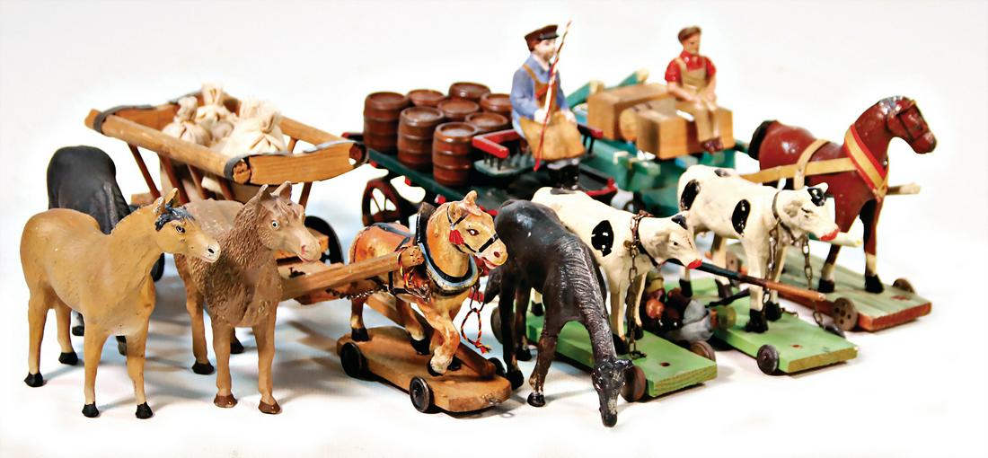 1 cart, 24.5 cm, collection Katz German Description: 1 cart, 24.5 cm, collection Katz German Description 1 Leiterwagen, 24,5 cm, Sammlung Katz