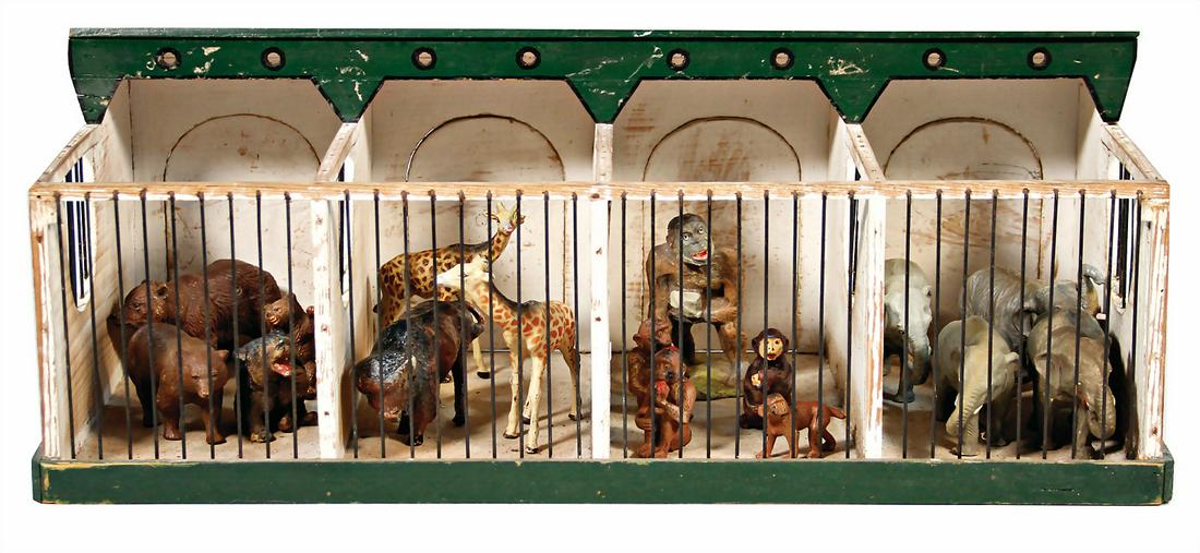 pen, 4-part, width: 52 cm, depth: 23.5 cm, height: 20: pen, 4-part, width: 52 cm, depth: 23.5 cm, height: 20 cm, with mass animals German Description Zoogehege, 4-tlg., B: 52 cm, T: 23,5 cm, H: 20 cm, mit Masse Tieren