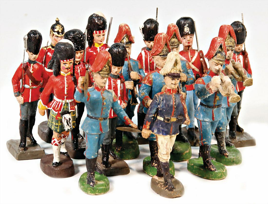 ELASTOLIN mixed lot, 10.5 and  11 cm, figures, (1 of 1)