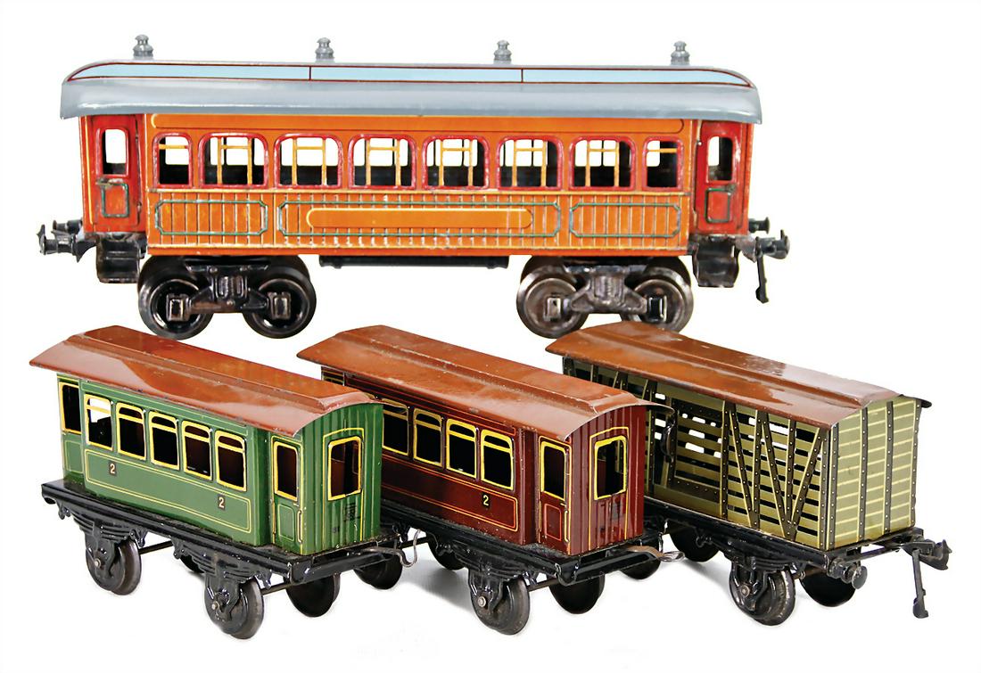 BING mixed lot, 4-axled passenger coaches, 34 cm (1 of 1)
