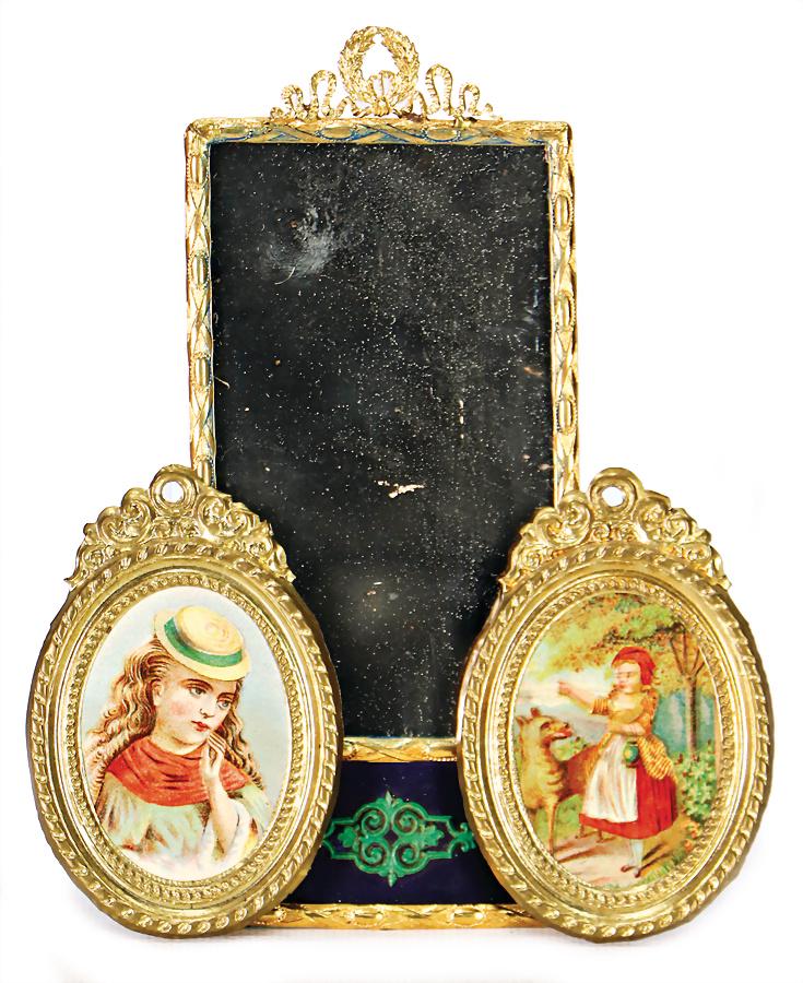 2 dollhouse pictures, height: 8.5 cm, 1 mirror, frames (1 of 1)