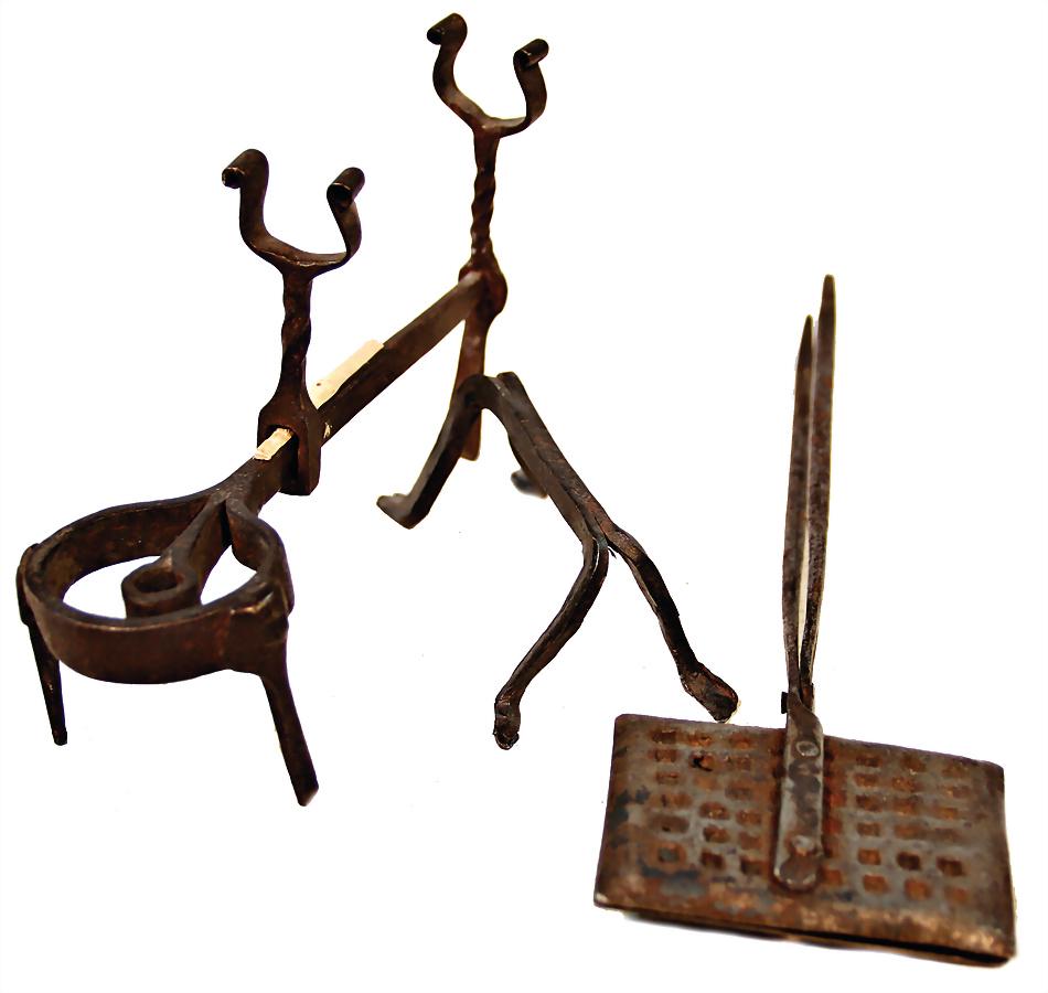 skewer holder, 12.5 cm, tripod, 1 waffle iron with (1 of 1)