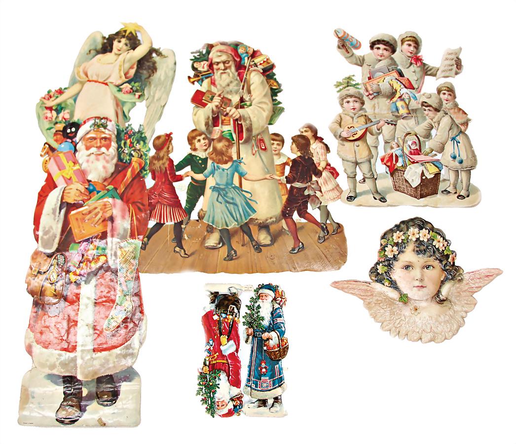 nice lot of wafer pictures, Christmas scenes, angel,: nice lot of wafer pictures, Christmas scenes, angel, children, partially unusual German Description Schönes Konv. Oblaten-Bilder, Weihnachtsszenen, Engel, Kinder, teils ausgefallen
