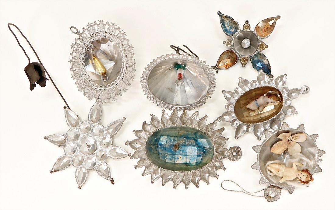 mixed lot of  Christmas tree decoration, tin, stars, (1 of 1)