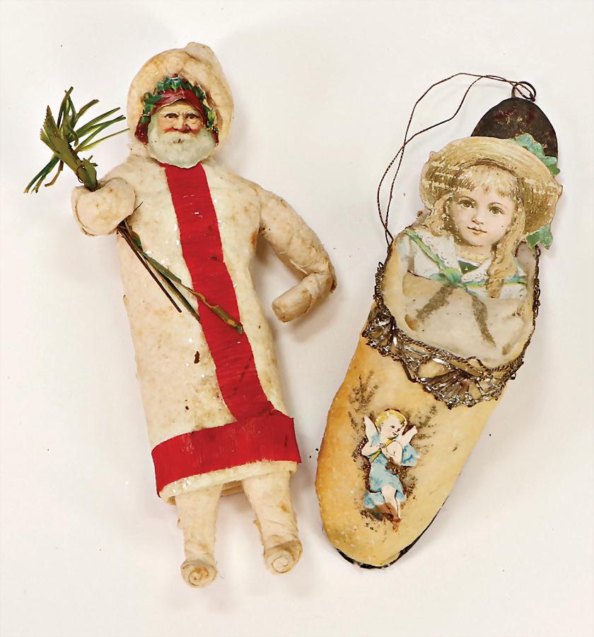 2 pieces, Christmas tree decoration, cotton wool, St (1 of 1)