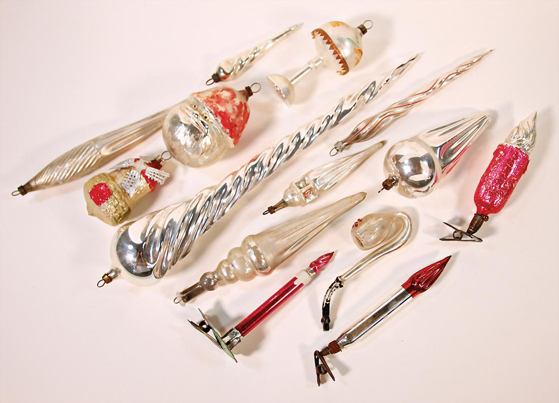 Christmas tree decoration, mirror glass, cone, (1 of 1)