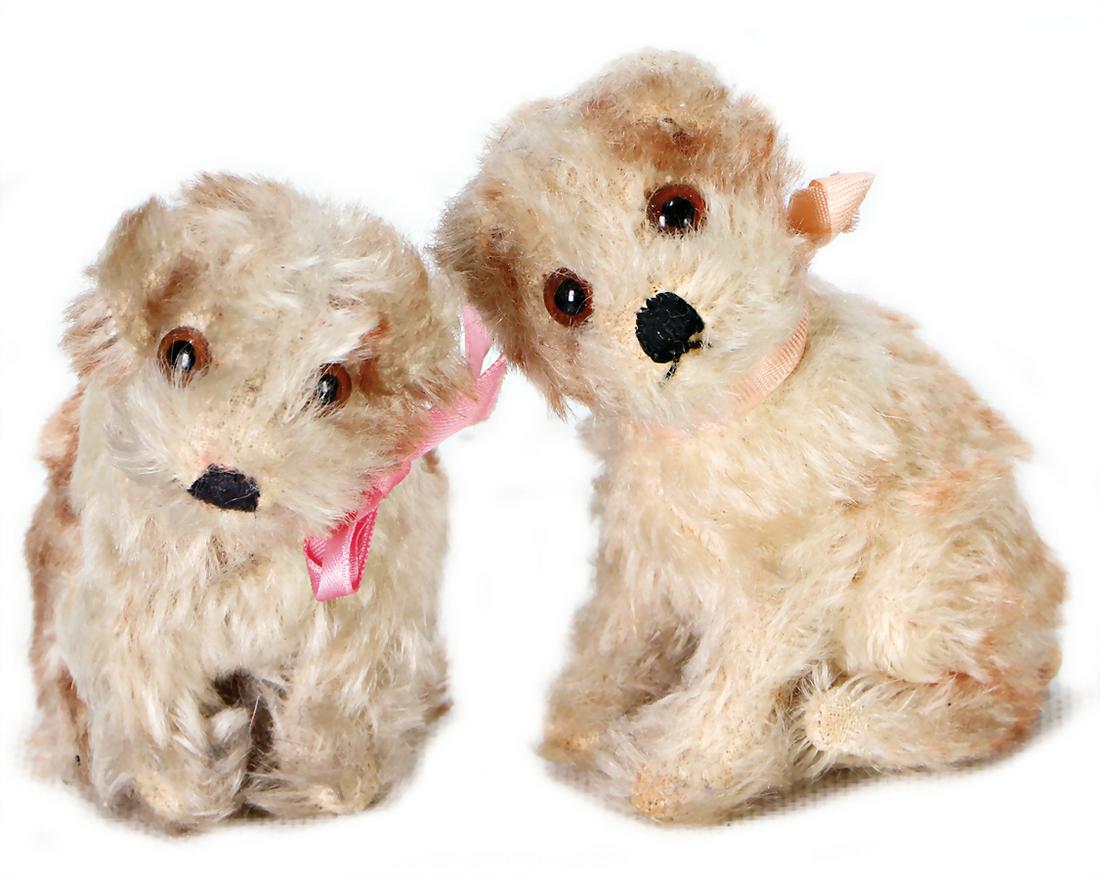 STEIFF mixed lot 2x Molly, sitting, swivel head, fiery (1 of 1)