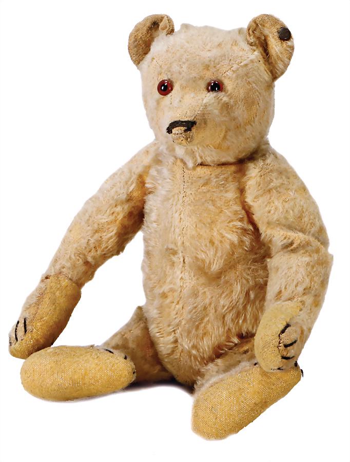 STEIFF bear, c. 1930, 33 cm, with button, long (1 of 1)